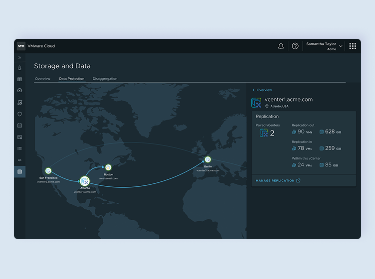 Option A — Geographic map view